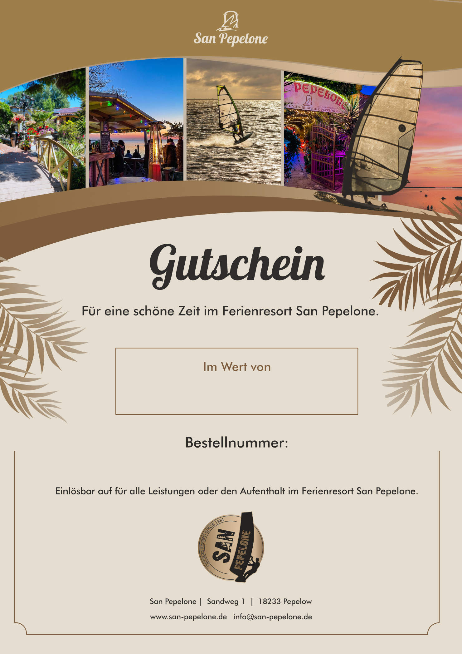 San Pepelone Gutschein