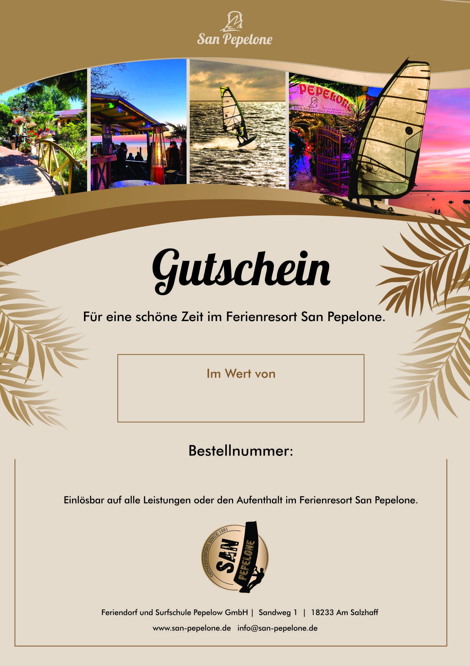 San Pepelone Gutschein